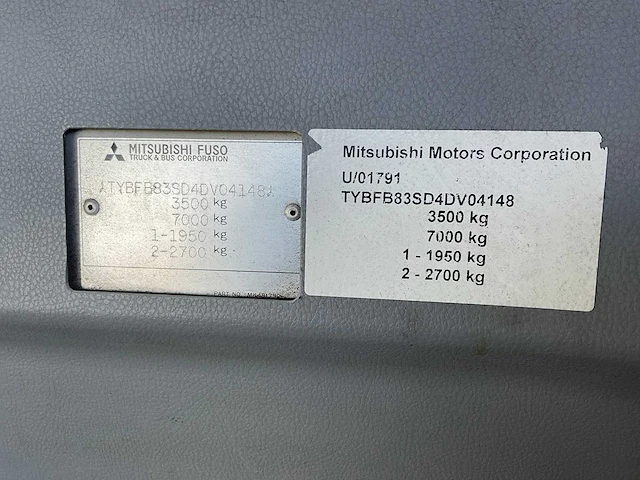 2012 mitsubishi fuso canter bedrijfswagen - afbeelding 10 van  18