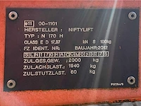2012 niftylift nifty 170 hac hoogwerker aanhangwagen - afbeelding 16 van  24