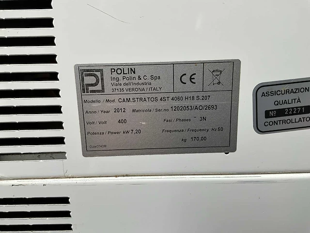 2012 polin cam. stratos 4st 4060 bakkerijoven - afbeelding 7 van  7