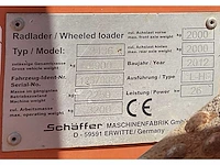2012 schäffer 2436 knik wiellader 4x4 - afbeelding 22 van  29