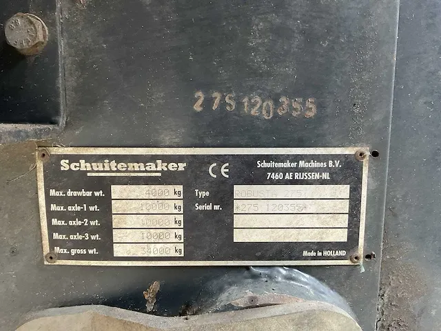 2012 schuitemaker robusta 275 mesttank - afbeelding 25 van  36
