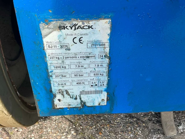 2012 skyjack sjiii3226 hoogwerker - afbeelding 2 van  10
