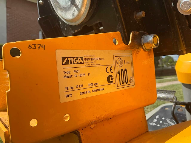 2012 stiga p901 zitmaaier - afbeelding 18 van  25