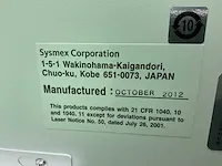 2012 sysmex cs-2100i bloed hemostatisanalysator - afbeelding 8 van  17