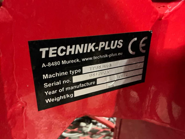 2012 technik-plus tp0830tn zaaimachine - afbeelding 4 van  12