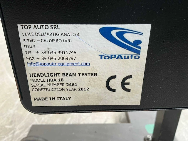 2012 topauto hba18 koplamptester - afbeelding 9 van  9
