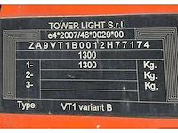 2012 tower light superlight vt1 lichtmast aggregaat aanhangwagen - afbeelding 16 van  23