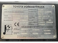 2012 toyota 7fbmf35 vorkheftruck - afbeelding 19 van  26