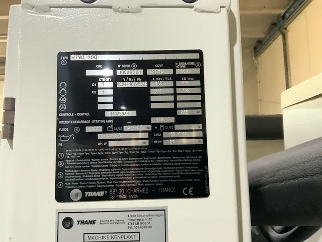 2012 trane rtwd watergekoelde koelinstallatie - afbeelding 17 van  30