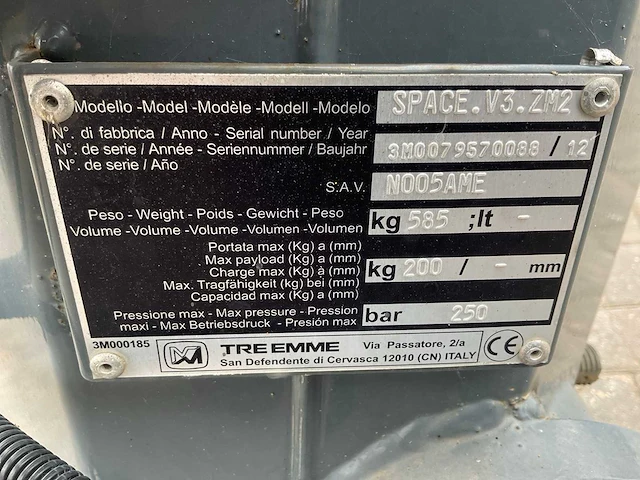 2012 treemme space v3 zm2 uitschuifbare giek met manbak - afbeelding 6 van  14