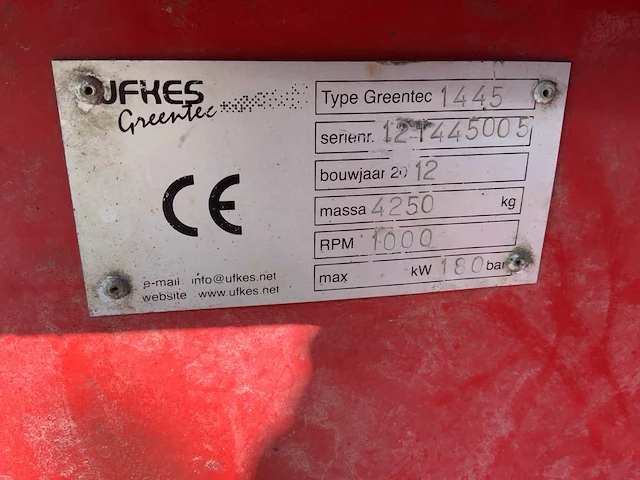 2012 ufkes greentec 1445 houthakselaar met kraaninvoer - afbeelding 16 van  23
