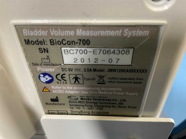 2012 urotex medical supply biocon 700 bladderscanner - afbeelding 6 van  6