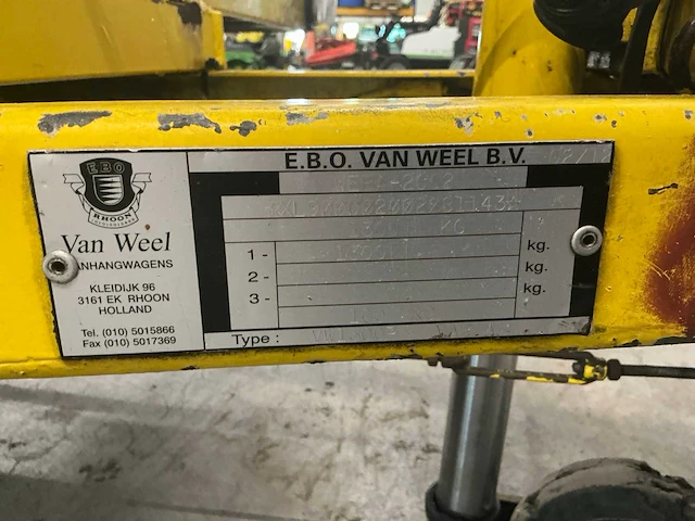 2012 van weel vw1300p aktiewagen - afbeelding 7 van  15