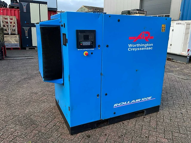 2012 worthington creyssensac rollair 100e schroefcompressor - afbeelding 1 van  11
