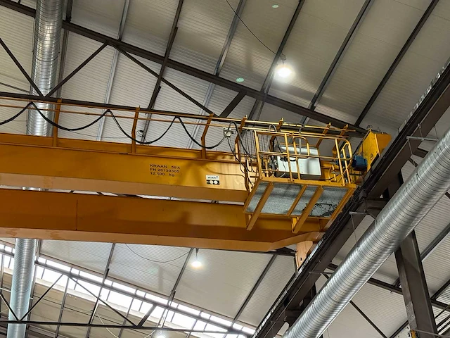 2013 - demag / bkrs - dl-20-12.5 - 12.500kg dubbelligger bovenloophalkraan - afbeelding 10 van  16