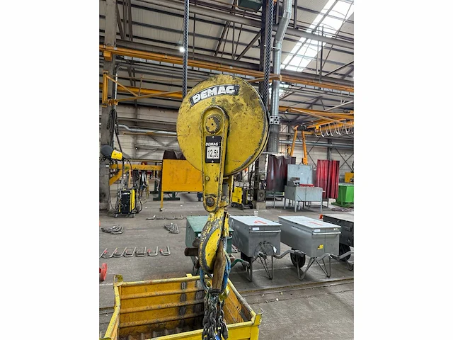 2013 - demag / bkrs - dl-20-12.5 - 12.500kg dubbelligger bovenloophalkraan - afbeelding 15 van  16