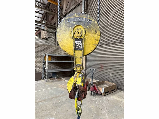 2013 - demag / bkrs - dl-20-12.5 - 12.500kg dubbelligger bovenloophalkraan - afbeelding 15 van  18