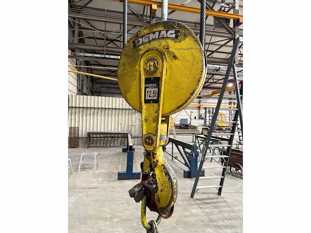 2013 - demag / bkrs - dl-20-12.5 - 12.500kg dubbelligger bovenloophalkraan - afbeelding 16 van  18