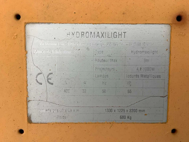 2013 - power light hmljm-1411 - tower light - lichtmast - afbeelding 9 van  9