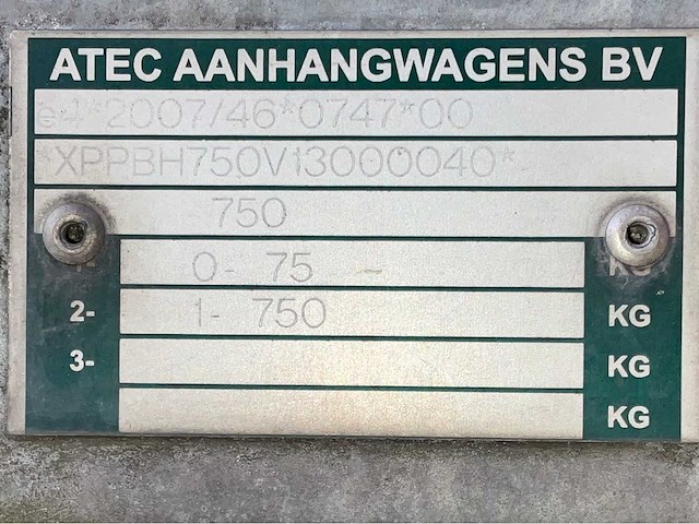 2013 atec eo1300 zeilaanhangwagen - afbeelding 7 van  15