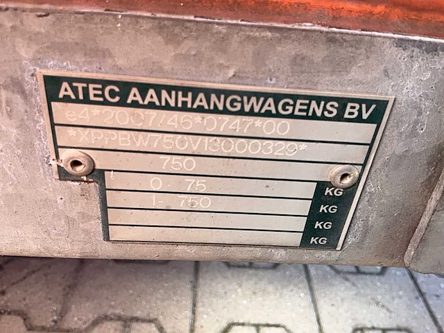 2013 atec eo1300 zeilaanhangwagen - afbeelding 16 van  17