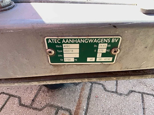 2013 atec eo1300 zeilaanhangwagen - afbeelding 17 van  17