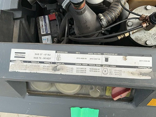 2013 atlas copco xas47 compressor aanhangwagen - afbeelding 9 van  19