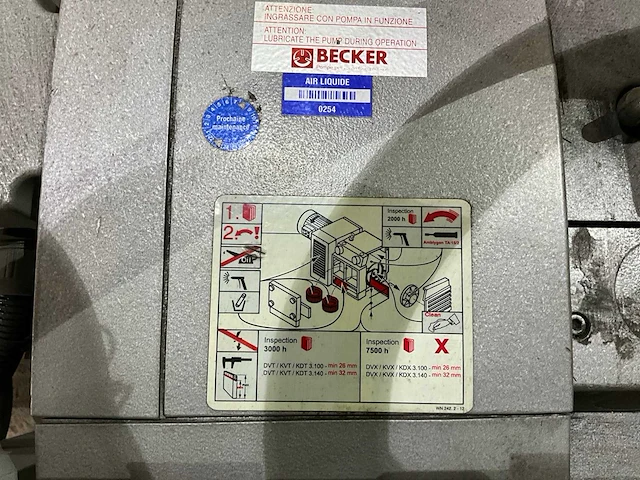 2013 becker kvt3100 vacuümpomp v.v. aluminum vacuümbed 182x136cm - afbeelding 5 van  9