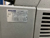2013 becker kvt3100 vacuümpomp v.v. aluminum vacuümbed 182x136cm - afbeelding 8 van  9