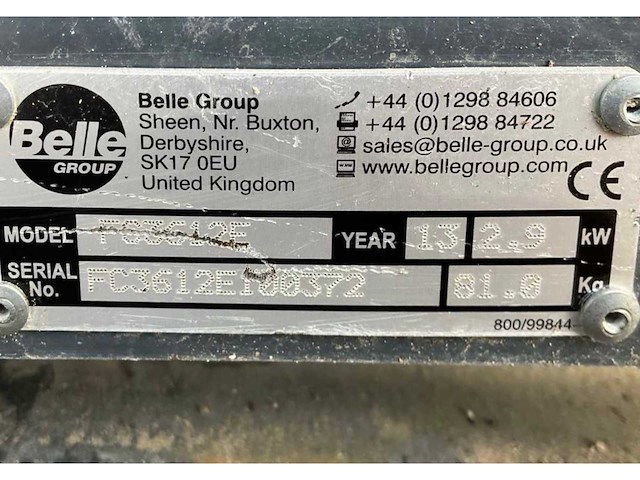 2013 belle fc3612e trilplaat - afbeelding 8 van  8