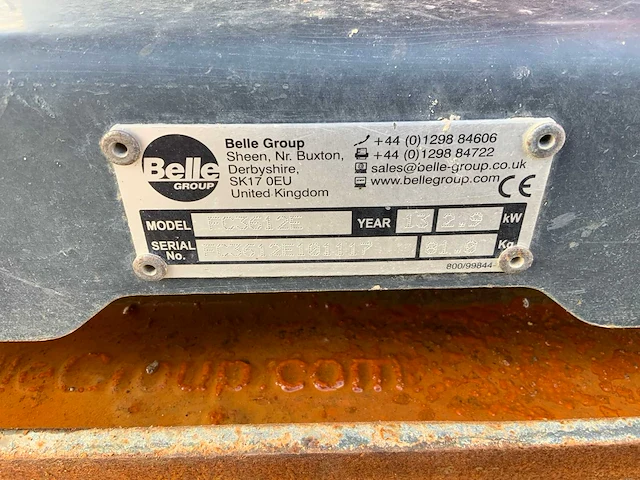 2013 belle fc3612e trilplaat - afbeelding 6 van  6