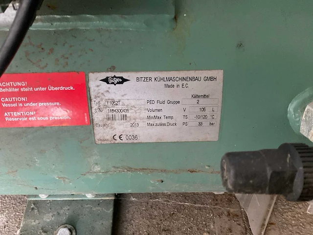 2013 bitzer koelmotor installatie met schakelkast - afbeelding 5 van  24