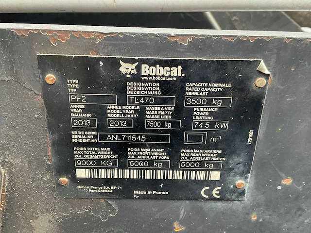 2013 bobcat tl470 verreiker - afbeelding 49 van  49