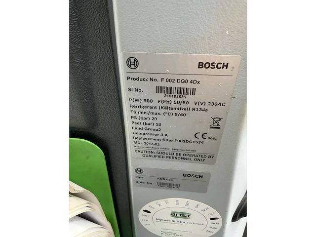 2013 bosch acs 651 airco test- en vulapparaat - afbeelding 7 van  7