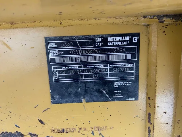 2013 caterpillar d3k2 lgp bulldozer - afbeelding 20 van  23