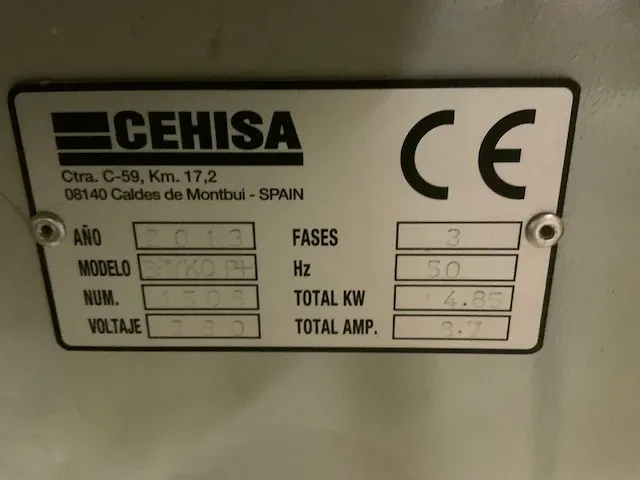 2013 cehisa bryko p plus kantaanlijmmachine - afbeelding 3 van  15