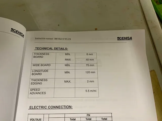 2013 cehisa bryko p plus kantaanlijmmachine - afbeelding 4 van  15
