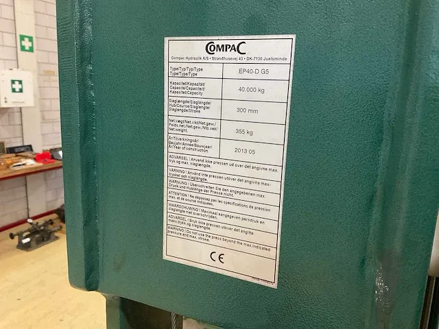 2013 compac ep40-d g5 hydraulische pers - afbeelding 7 van  19