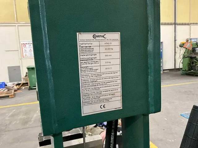 2013 compac hp40 g1 garagepers - afbeelding 8 van  8
