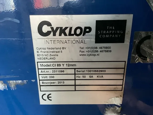 2013 cyclop ci 89 y 12 omsnoeringsmachine - afbeelding 3 van  11