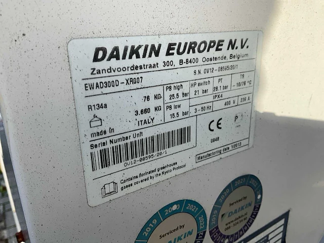 2013 daikin ewad300d-xr007 koelinstallatie - afbeelding 14 van  21