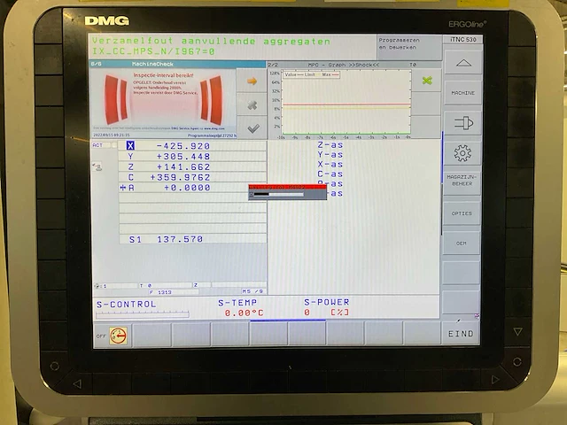2013 dmg mori seiki dmu 75 monoblock cnc freesmachine - afbeelding 14 van  46