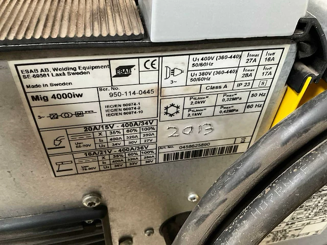 2013 esab mig 4000iw mig lasapparaat - afbeelding 7 van  7