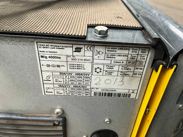 2013 esab mig 4000iw mig lasapparaat - afbeelding 5 van  5