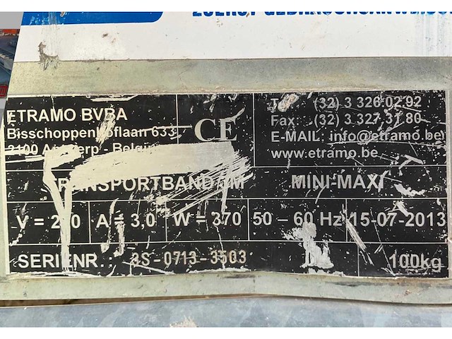 2013 etramo mini maxi transportband - afbeelding 8 van  8