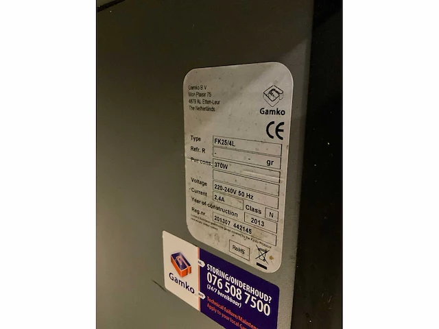 2013 gamko fk25/4l barkoeling met tapblad en zuil - afbeelding 3 van  11