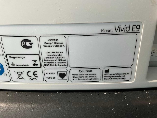 2013 ge medical systems vivid e 9 echo - afbeelding 3 van  12