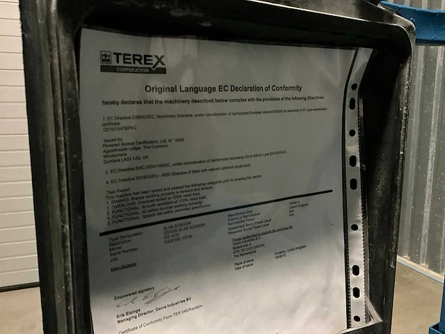 2013 genie gs-1532 hoogwerker - afbeelding 3 van  12