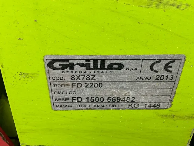 2013 grill fd 2200 4wd zitmaaier - afbeelding 6 van  18