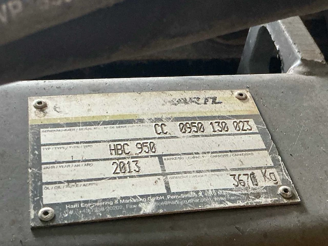 2013 hartl hbc950 brekerbak - afbeelding 9 van  9